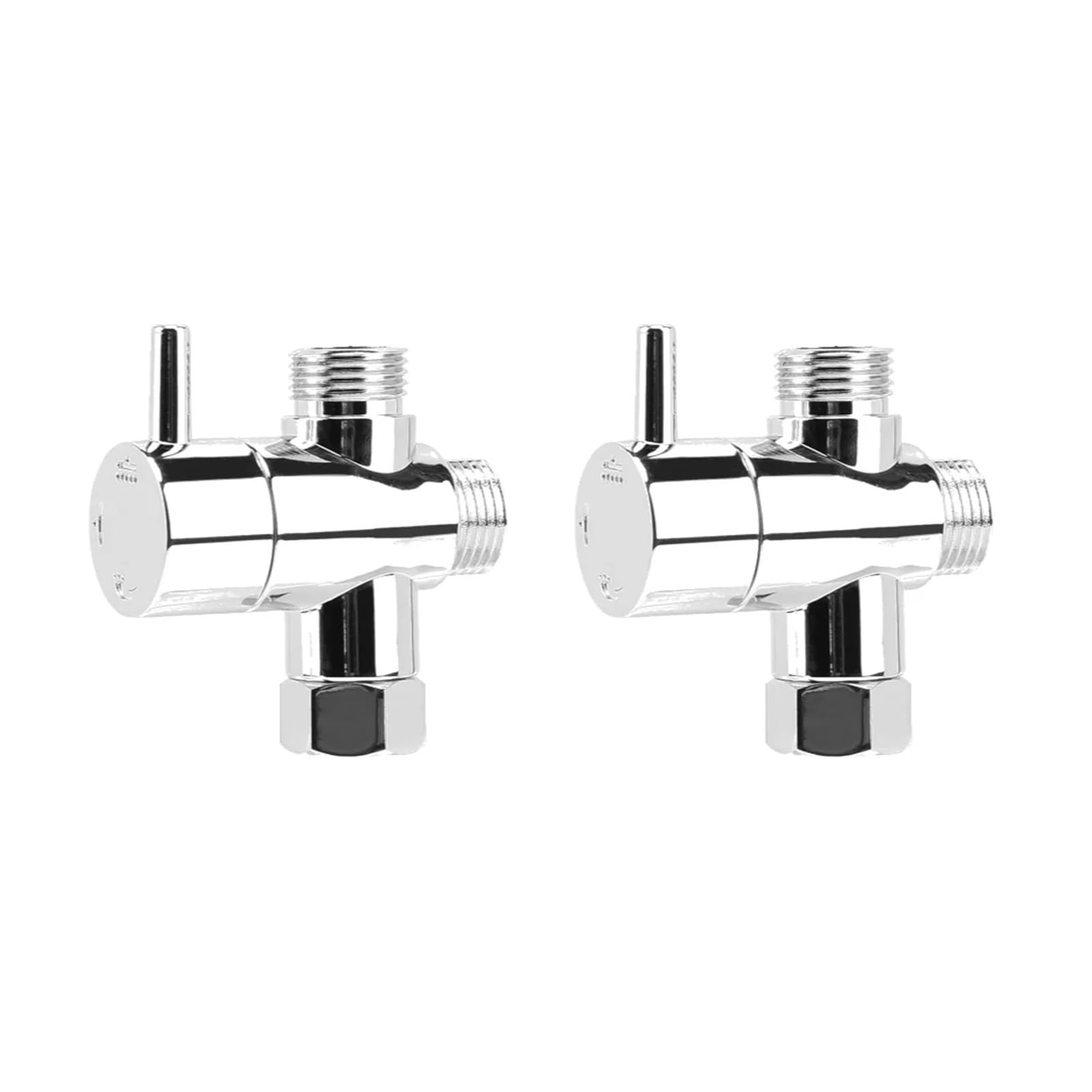 Vanne de douche à 3 voies adaptateur robinet salle de bain 2PCS