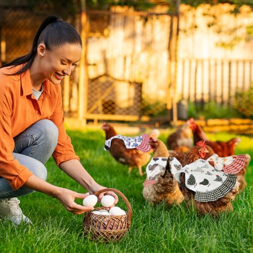 XLSXEXCL 6 Pcs Chicken Saddle for Hens, Chicken Aprons Back Protector for Hens, Chickens Vest Jacket Saddles for Poultry Hen Feather Fixer Supplies (Adjustable Strap, Chicken) by XLSXEXCL - Image 7