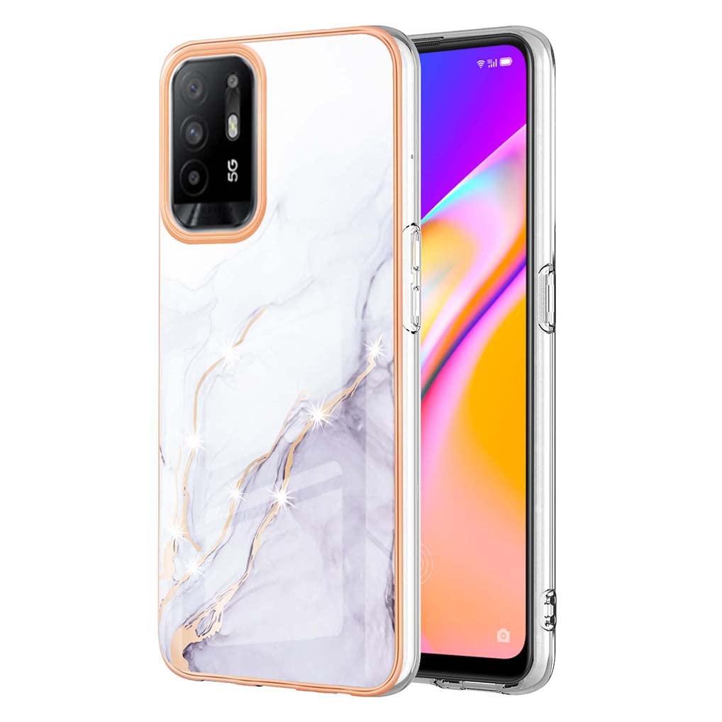 Oppo A94 5g Custodia SEAHAI - Cover Sottile In Silicone TPU, Glitter