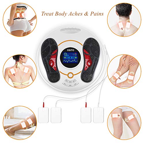 Osito Foot Circulation Stimulator, Ems & Tens Foot Massager Circulation Device, Electric Foot Simulator For Improves Circulation, Reduces Swelling, Numbness Cramp, Pains, Neuropathy, Fsa Hsa Eligible #TOP5