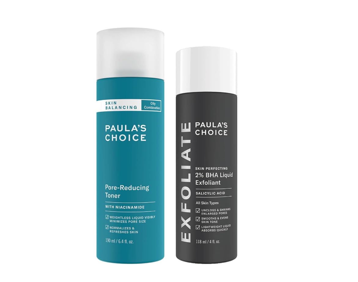 Paula's Choice RESTAURER + CLAIR, Lotion Tonique Visage & 2% BHA Exfoliant