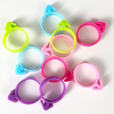 50pcs Piping Bag Clips Reusable Pastry Bag Ties Silicone Icing Bag Clips Piping Bag Ties Cookie Decorating Supplies Tools(...