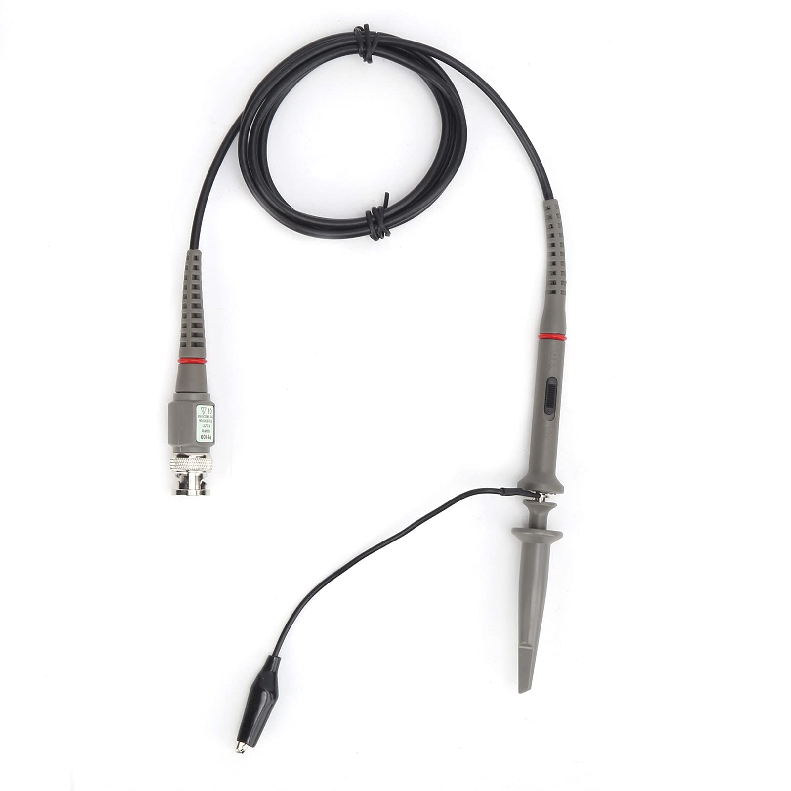 Prüfspitze, P6100-Oszilloskop 1X 10X 6MHz-100MHz Digital Professional Portable L-Tastköpfe Zubehör für Allgemeine Ersatzinstallationen