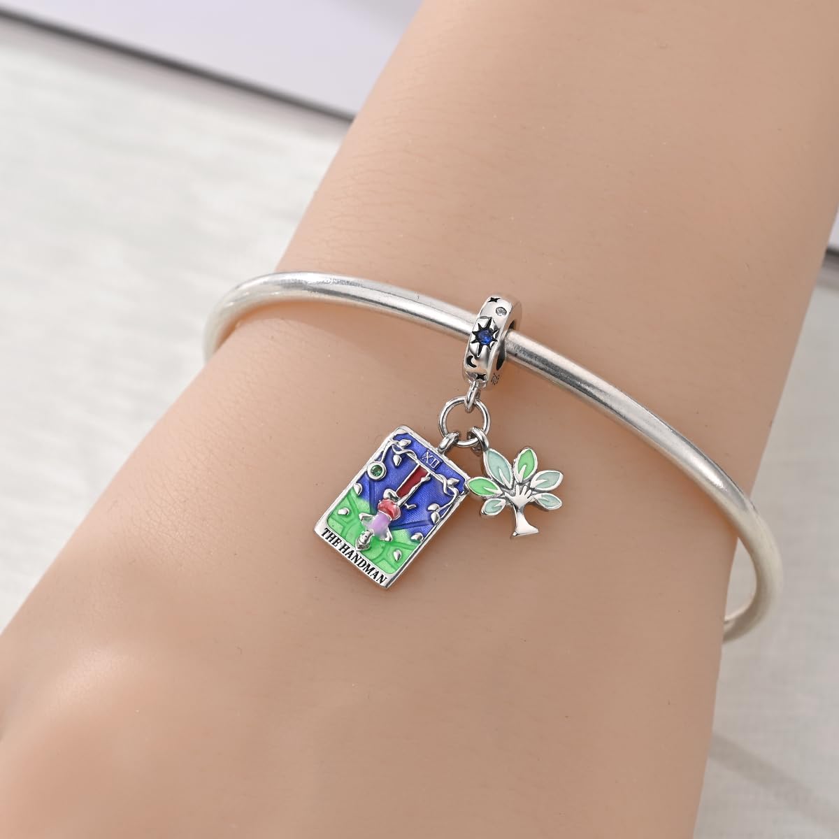 S925 Sterling Silver Charm Beads for Women Tarot Cards Beads fits for Pandora Bracelets and Necklaces - Image 2