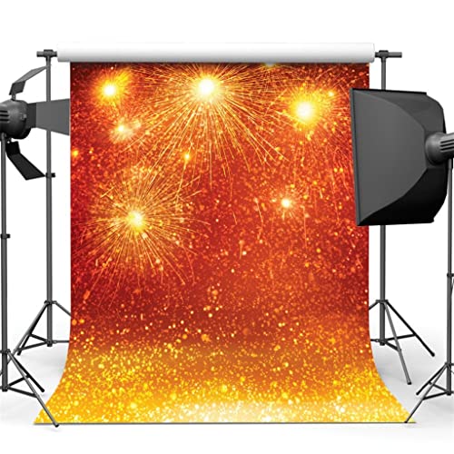 Feux d'artifice en Fleurs toile décorative 3D et fond de photographie Nouvel An