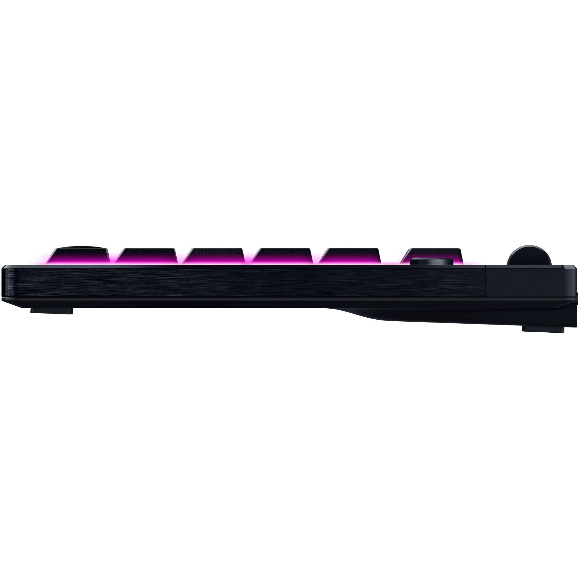 Razer BlackWidow V4 Low Profile TKL HyperSpeed Tastiera da gioco wireless: interruttori meccanici gialli - 2,4 GHz wireless e Bluetooth - Rullo multifunzione - 3 pulsanti di controllo - lungo