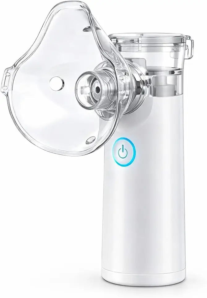 Nebulizador Portátil Sem Fio Recarregável — Inalador Ultrassônico Silencioso para Adultos e Crianças Compacto USB Ideal para Asma Bronquite e Rinite