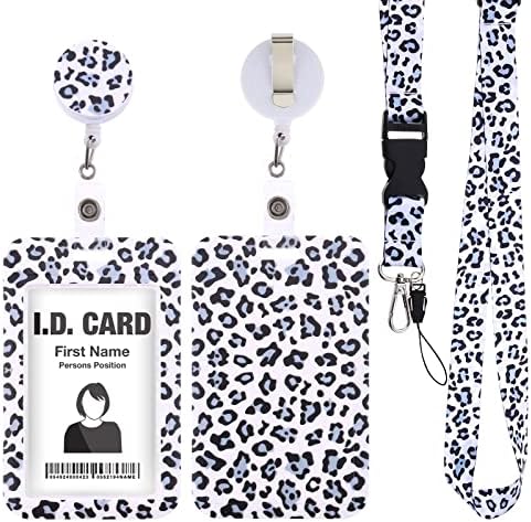 Cute Yellow Happy Dog Badge Holder With Retractable Reel - ID Card Holder For Nurses, Teachers, Students