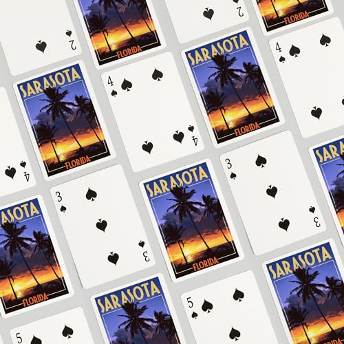 Baraja de poker Lantern Press Sarasota Florida 52 cartas miniatura 4