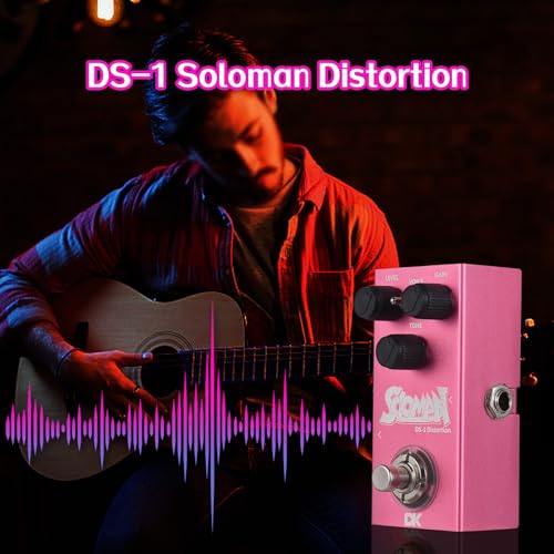 Jemora DK Soloman Pédale de distorsion Pédale d’effets de guitare électrique True Bypass Coque métallique DC 9 V 6,35 mm Interface d’entrée/sortie Mini effecteur de distorsion de guitare - Les Beatles, Paul McCartney, John Lennon, RIngo Starr, George Harrison Jemora DK Soloman Pédale de distorsion Pédale d'effets de guitare électrique True Bypass Coque métallique DC 9 V 6,35 mm Interface d'entrée/sortie Mini effecteur de distorsion de guitare – Image 3