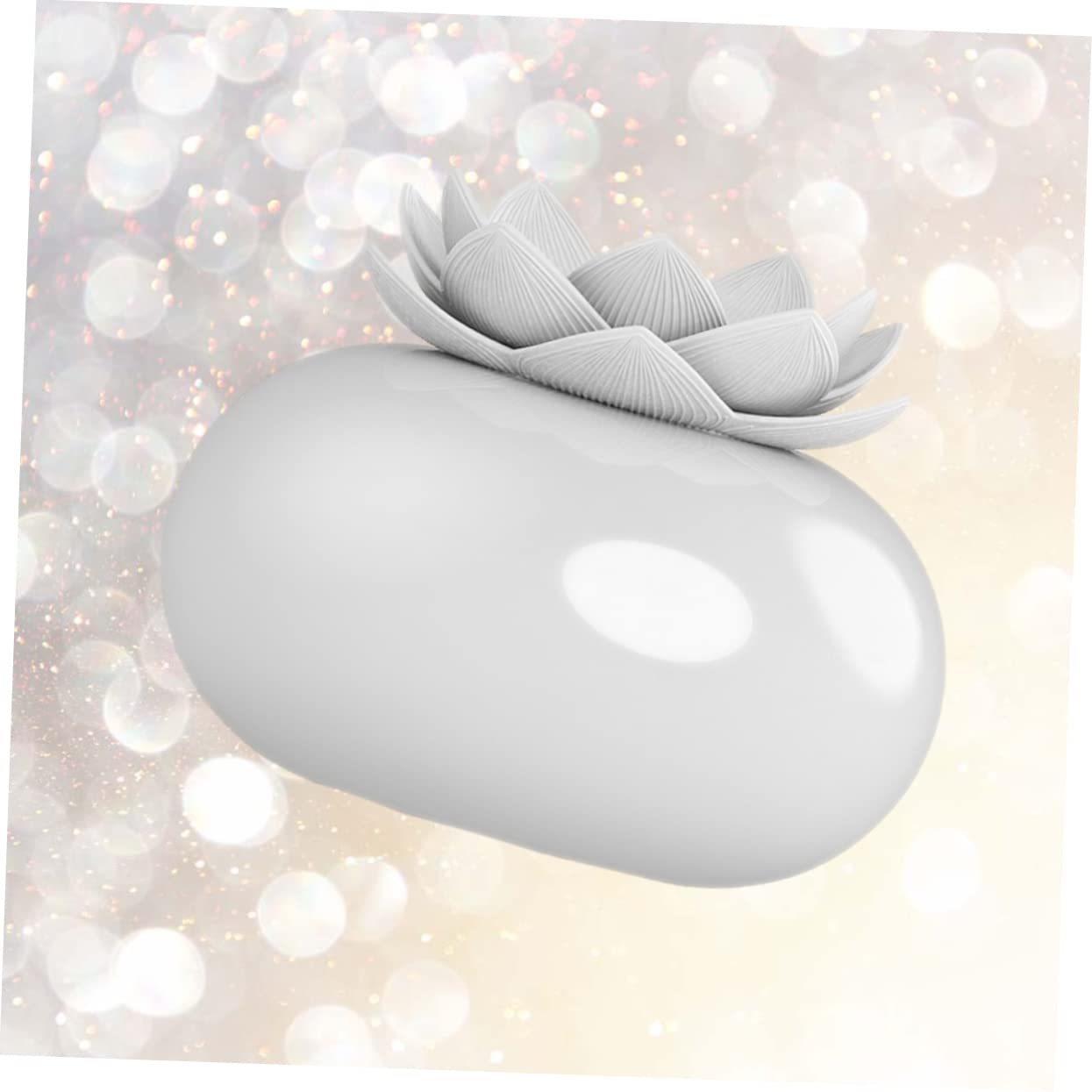 Leiser Aromadiffusor und Luftbefeuchter in Lotusform aus Keramik als Diffusoren für Ätherische Öle im Spa und Yoga für Sanfte Luftreinigung und Angenehmen Duft
