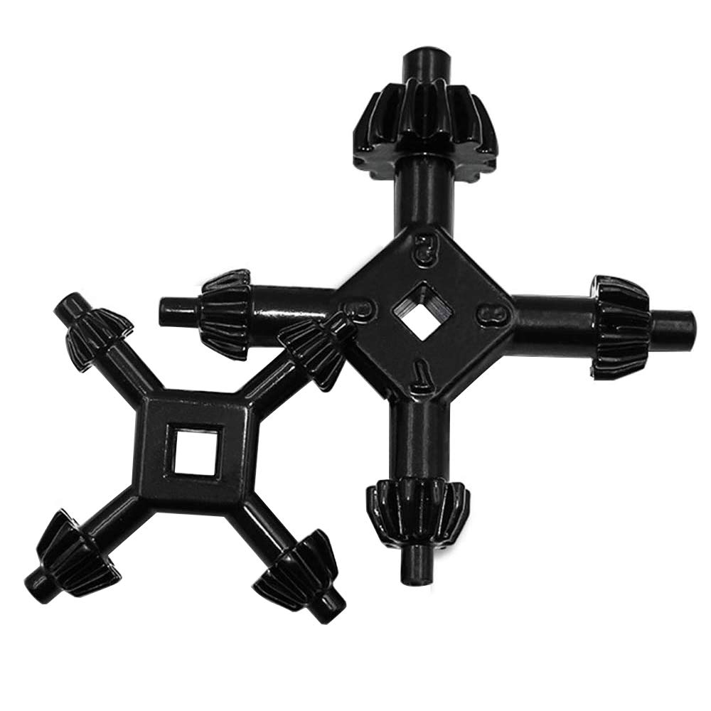 2pcs Universal 4 Way Drill Chuck Key Set Drill Chuck Wrench for Tighten Drills Chuck