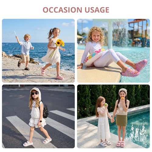 Image of Stelle Girls Double Buckle Slide Sandals Boy Slippers