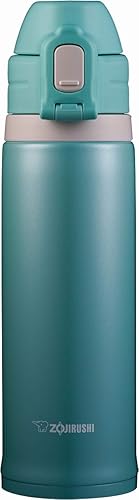Zojirushi SD-CS50-GM Botella de agua potable directa, tipo deportivo, acero inoxidable, botella de pajita, 0.52 L, menta