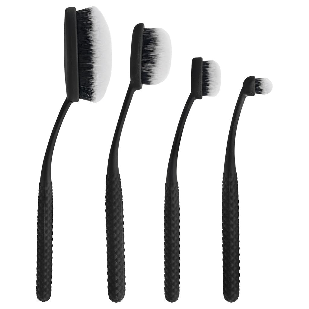 Royal Brush Moda Pro 4 Piece Set Cosmetic Make Up Brush Face Perfecting Kit, 0.31 Count