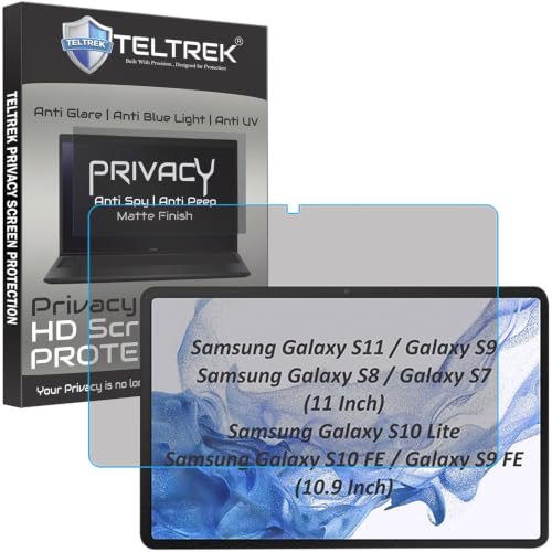 Image of Privacy Matte Screen Guard Compatible With Samsung Galaxy Tab S11 / S9 / S8 / S7 11 (Inch Tablet) & Galaxy Tab S10 FE / S10 Lite / S9 FE (10.9 inch Inch Tablet) Not a Tempered Glass Protector