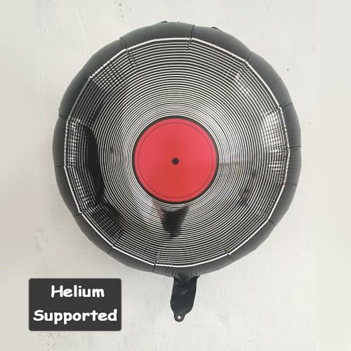 Record Balloons Vinyl Records Decor Retro Music Disco Rock and Roll Themed Vinyl Record Balloons Decor for Decades Party Decorations Records Wall Decor 50s 70s 80s Birthday Party Decorations Supplies by Zafête - Used condition - Image 3