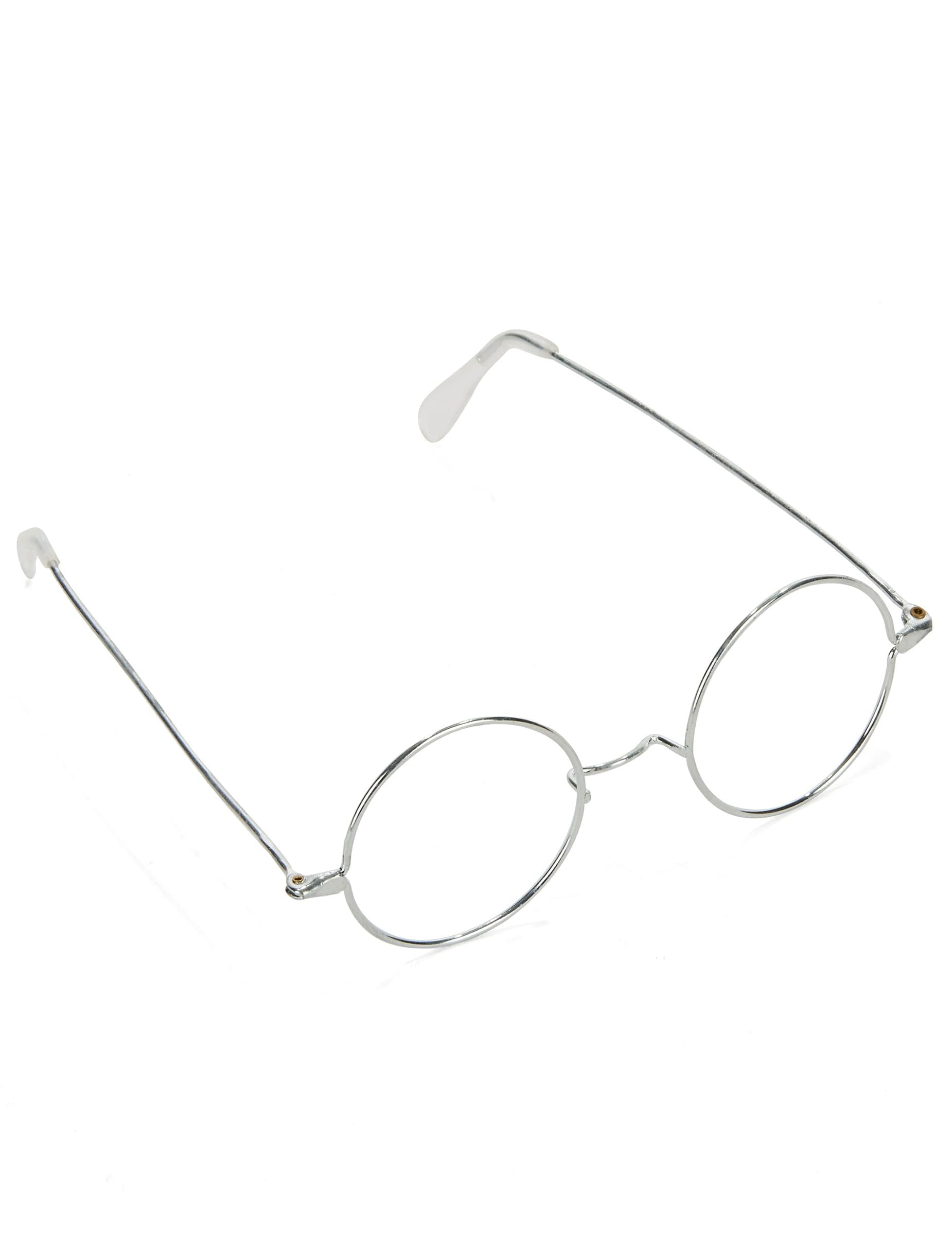 Smiffys Wire Framed Santa Specs, Silver , Christmas Fancy Dress Accessory, Santa Dress Up Accessories