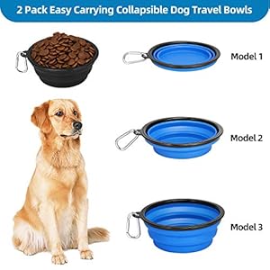 Kytely-Large-Collapsible-Dog-Bowl-2-Pack-34oz-Foldable-Dog-Travel-Bowls-Portable-Dog-Water-Food-Bowl-with-Clasp-Pet-Cat-Feeding-Cup-Dish-for-Traveling-Walking-Hiking-BlackBlue - Cucciolini Doodles   Kytely-Large-Collapsible-Dog-Bowl-2-Pack-34oz-Foldable-Dog-Travel-Bowls-Portable-Dog-Water-Food-Bowl-with-Clasp-Pet-Cat-Feeding-Cup-Dish-for-Traveling-Walking-Hiking-BlackBlue