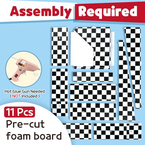 Image of Imprsv Race Car Birthday Party Decorations, 3ft Light Up Marquee Number 4