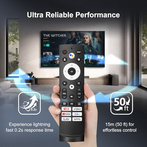 Image of Only for Hisense Google Smart TV Voice Remote Replacement 4K QLED UHD Mini-LED Quantum ULED Series Remotes Control - 1 Year Warranty