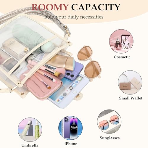 Stadium Clear Bag - Women's Crossbody Tote with Guitar Strap for Concerts4