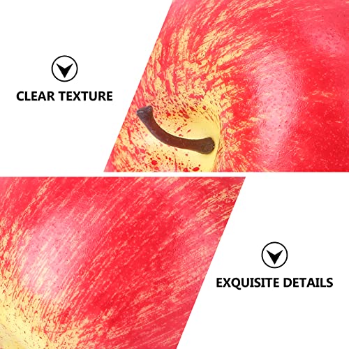 Aboofan JZH1650PU5028OZPW48CW Foam Fruit Statue Dining Room Table Decor Fake Fruit Model Simulation Fruit Set Artificial Apples Display Prop Home Wedding Showcase Decorations Red Table Top Decor thumb #3