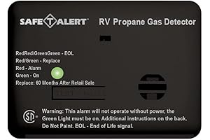 SAFE T ALERT RV Propane Carbon Monoxide Alarm, Hardwired 12V DC