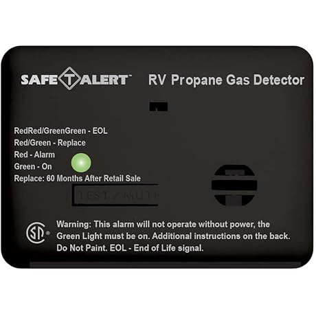 SAFE T ALERT RV Propane Carbon Monoxide Alarm, Hardwired 12V DC