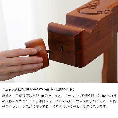 家具の里 (日本製) 家具調コタツ・こたつ 幅180cm × 奥行100cm 長方形 ケヤキ材 木製 継脚 こたつテーブル 和風 ローテーブル リビングテーブル 炬燵 火燵 コタツテーブル デザイン