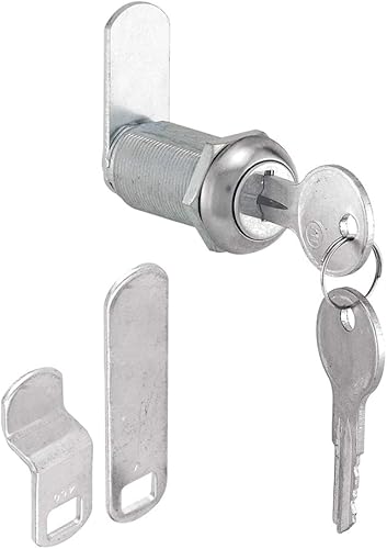 Prime-Line MP4542S Cerradura para buzón, 1-38 pulgadas, construcción fundida, acabado niquelado (paquete individual)