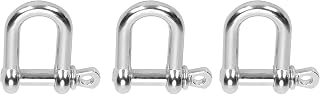 WNSC Bow Shape Load Shackle, 3pcs Portable U Shape Shackle for Paracord Bracelet Flat Head