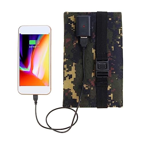 Banco de energía de panel solar plegable para teléfono celular en tamaño camuflaje 3