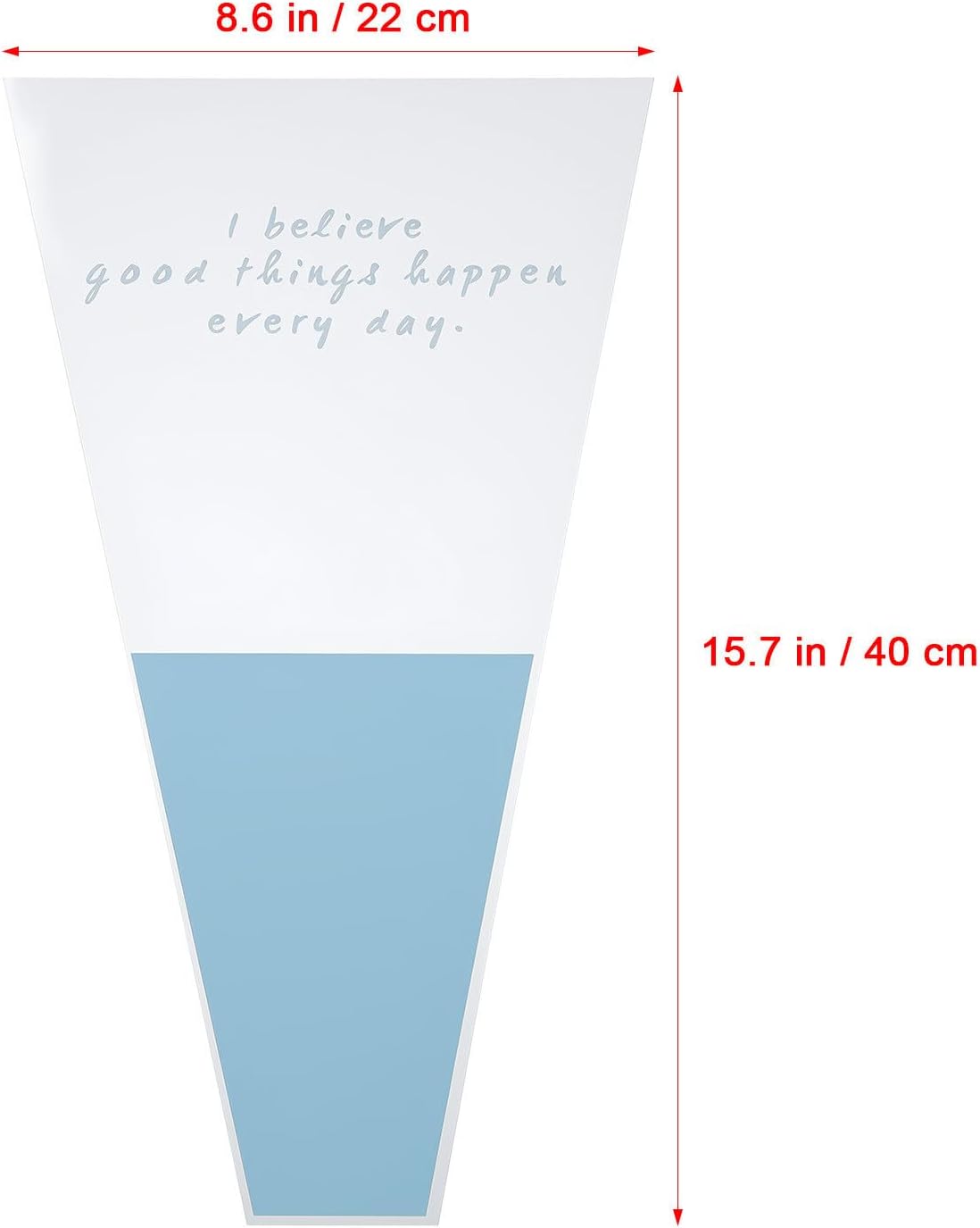 KALLORY 150pcs Flower Bouquet Bags for Wrapping Roses and Bouquets, Opp Plastic Packaging Bags to Protect Flowers and Enhance Visual Appeal, for Daily Use image 2