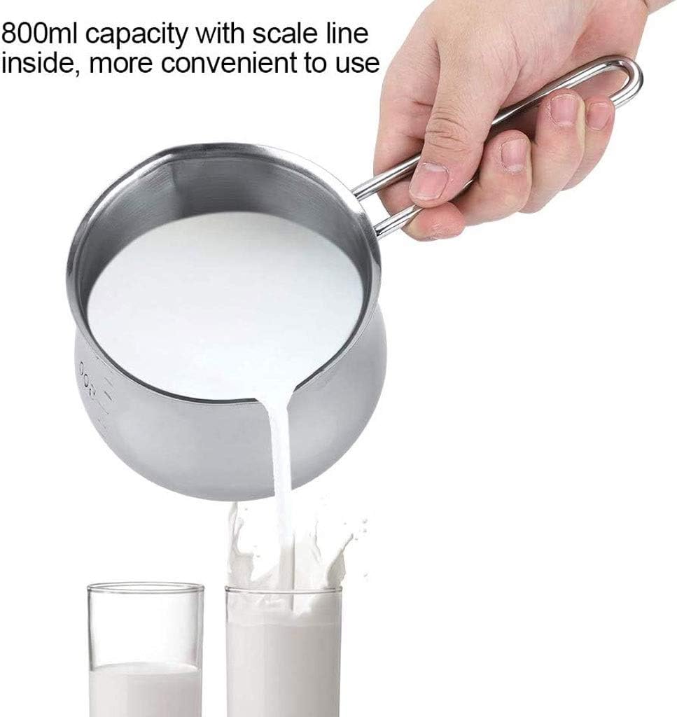 Milk Pans Saucepans Stainless Steel Milk Pot Butter Chocolate Melting Pot Cheese Baking Pot Soup Stockpot