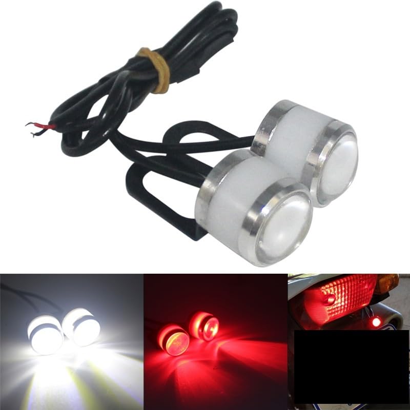 Clignotants Moto Eagle Eye White Flash LED de circulation diurne 2X - 2