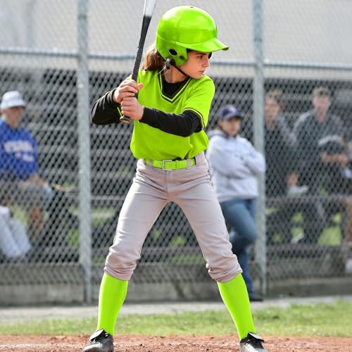 Image of JASGOOD 2 Pack Baseball Socks and Belt Combo Set Softball Socks and Belts Elastic Waist Belt for Youth and Adult Boys