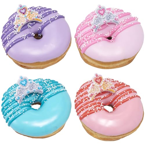 DecoPac Crown Jewels Cupcake Toppers, 24 Jeweled Cupcake Rings, Prince & Princess Tiaras or Crowns, Food Safe Royal Cake Decorations - 24 Pack by DecoPac - Image 9