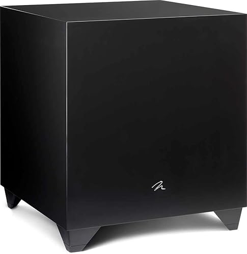 MartinLogan Dynamo 600 X 10 pulgadas 120 W Powered Subwoofer con aplicación de control de subgraves - Negro