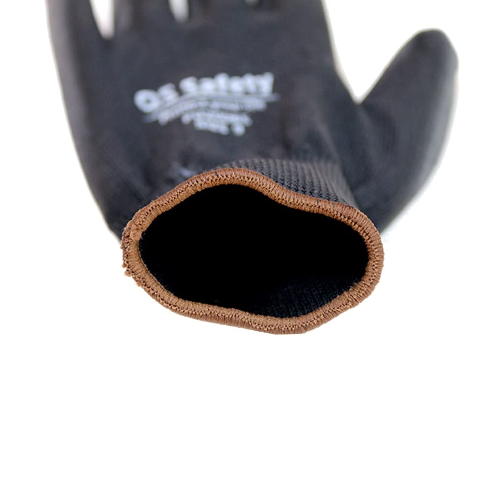 Guantes Resistentes A La Luz, Guantes Protectores Transpirables, PU Guantes Revestidos, Grado Alimenticio, Guantes De Trabajo De Seguridad (Size : L)