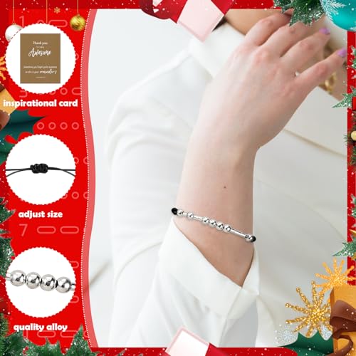 30 Sets Christian Morse Code Bracelets Bulk Religious Inspirational Bracelets with Thank You Cards for Women3