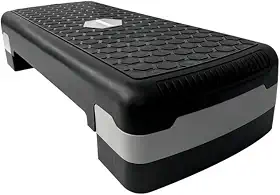 Step Aeróbico de Academia Ajustável 67 x 28 x 10-15 cm com Regulagem de Altura – Antiderrapante, Material Resistente e Design Portátil