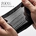 Beauty Town 4 Pcs Stretchy Stocking Wave Caps for Men, Breathable Nylon Skull Wig Caps, Lightweight Compression Caps for 360 Waves (2 Sets of 2) Black
