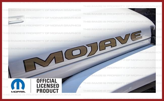 Miniatura 4 de Decal Mods Mojave - Calcomanía gráfica de vinilo para Jeep WranglerMojave JLJT (2019-2024) 392 bronce con contorno negro F392BO (juego de 2)  FJ5H3