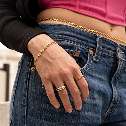 Beaded Band Engagement Ring | Bold Beaded Ring with A Solitaire CZ | 18K Gold Vermeil | Solitaire Gemstone Wedding Ring Stacking Band2