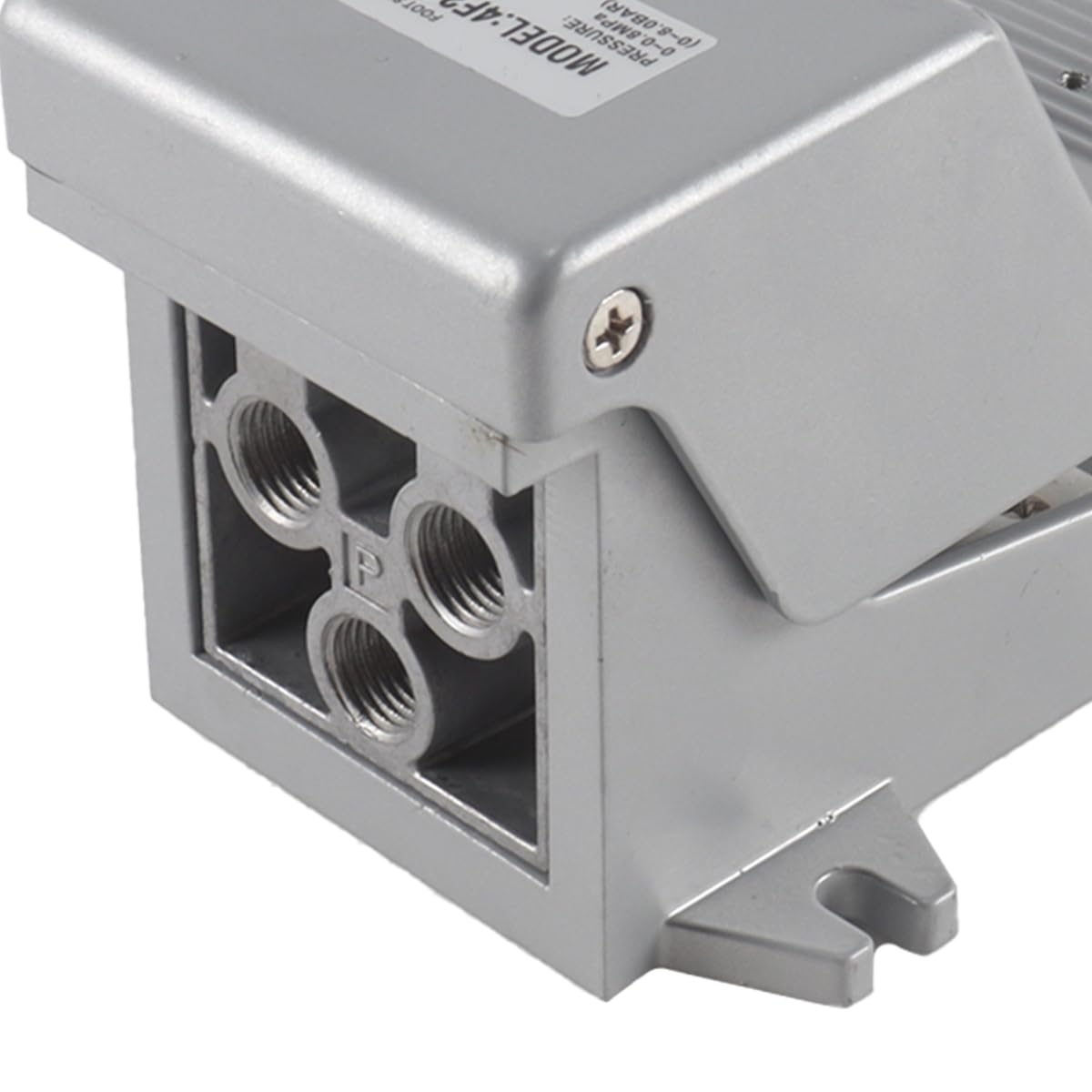 Pneumatischer Fußpedalschalter, 2 Positionen, 5-Wege-Aluminium-Pneumatik-Fußpedalventilschalter-Kit Mit Abdeckungsverriegelung 4F210-08L