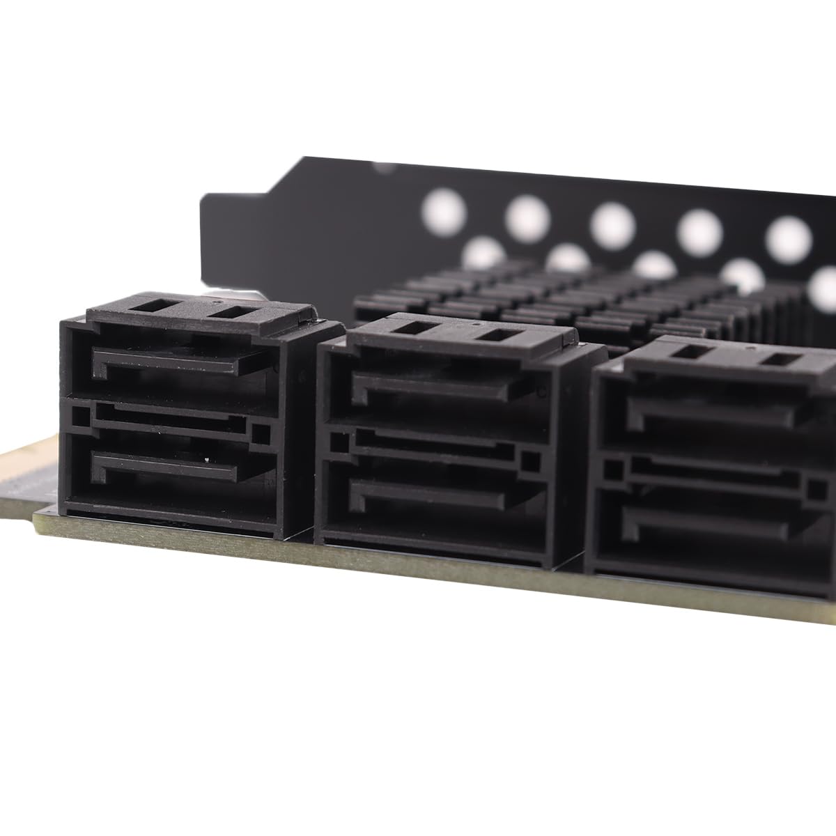 PCIE 6-portowy interfejs 4X, karta rozszerzeń SATA elementy wewnętrzne PCIE3.0 GEN3 4X adapter interfejsu huba, ASM1166