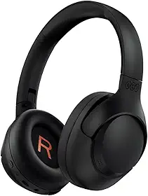 QCY H3 ANC Fone de Ouvido Bluetooth, Cancelamento de Ruído Ativo Headphone Bluetooth 5.4 Headset com Microfone, Certificação Hi-Res Audio, Conexão Multipontos, 60 horas reprodução, Preto