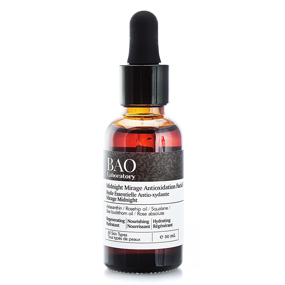 Midnight Mirage Antioxidant Serum for Face + Hydrating & Regenerating Serum | Anti-Aging Serum for Women With Squalane Rosehip Sea Buckthorn Oil | Fine Lines and Wrinkles Care (30 ML)