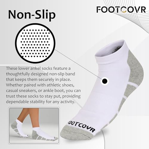 Cushioned Low ankle Socks for Women & Men - 6 Pair Ultra Soft Low ankle Socks Breathable Cotton Socks3
